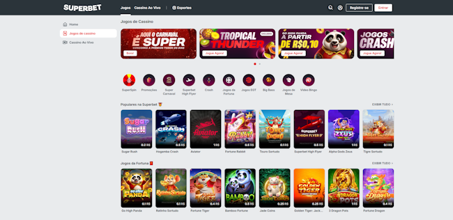 Aplicativo de jogo de aposta
